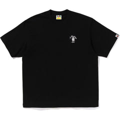 BAPE MENS ONE POINT APE HEAD COLLEGE RELAXED FIT T-SHIRT