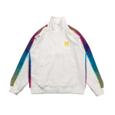 Needles White Rainbow‑Stripe Track Jacket
