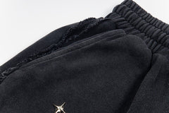 THUG CLUB Washed Metal‑Logo Sweat Shorts