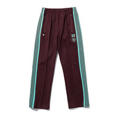 Needles Burgundy Mint Side‑Stripe Track Pants