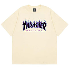 FLAME - TSHIRT - Cream-Coloured