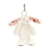 Jellycat Bag Charm Blossom Cream Bunny 'Berry' 13cm