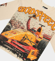 Godspeed F1 Finish Line L/S Tee Bone