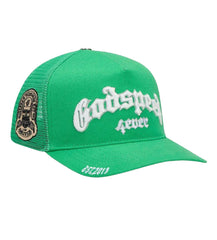 Godspeed Forever Trucker Hat Shamrock Green