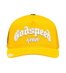 Godspeed Forever Trucker Hat Yellow