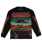 Godspeed On The Run L/S Tee Washed Black