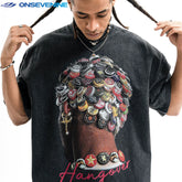 ONSEVENINE "Hangover" Bottle Cap Graphic Tee
