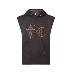 Thug Club Distressed Sleeveless Hooded Vest