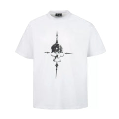 Thug Club Vintage Gothic Skull T‑Shirt