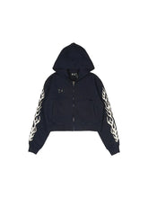 Thugclub FW25 washed and destroyed flame patchwork hoodie, moon star logo cardigan, hooded jacket