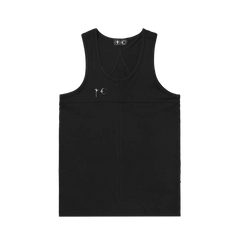Thug Club 25SS Basic Silver Metal LOGO Retro Sleeveless Base T-shirt Round Neck Solid Color Tank Top