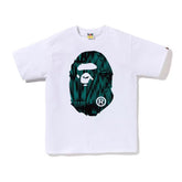 BAPE Speed Racer Big Ape Head Tee White Green