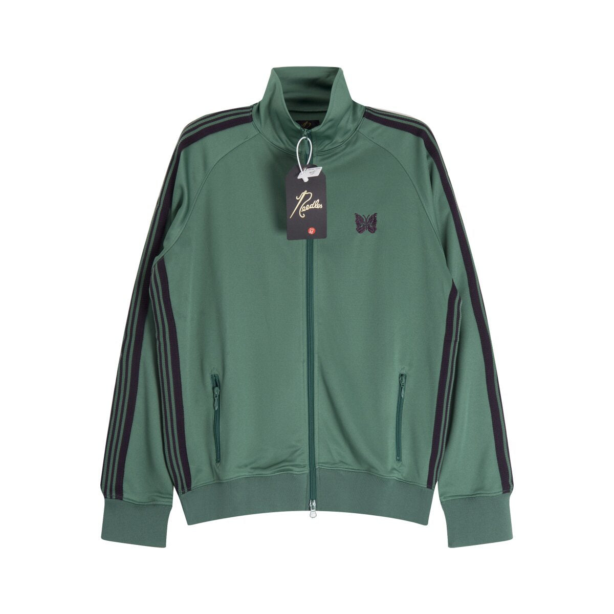 Needles Green Purple‑Stripe Track Jacket