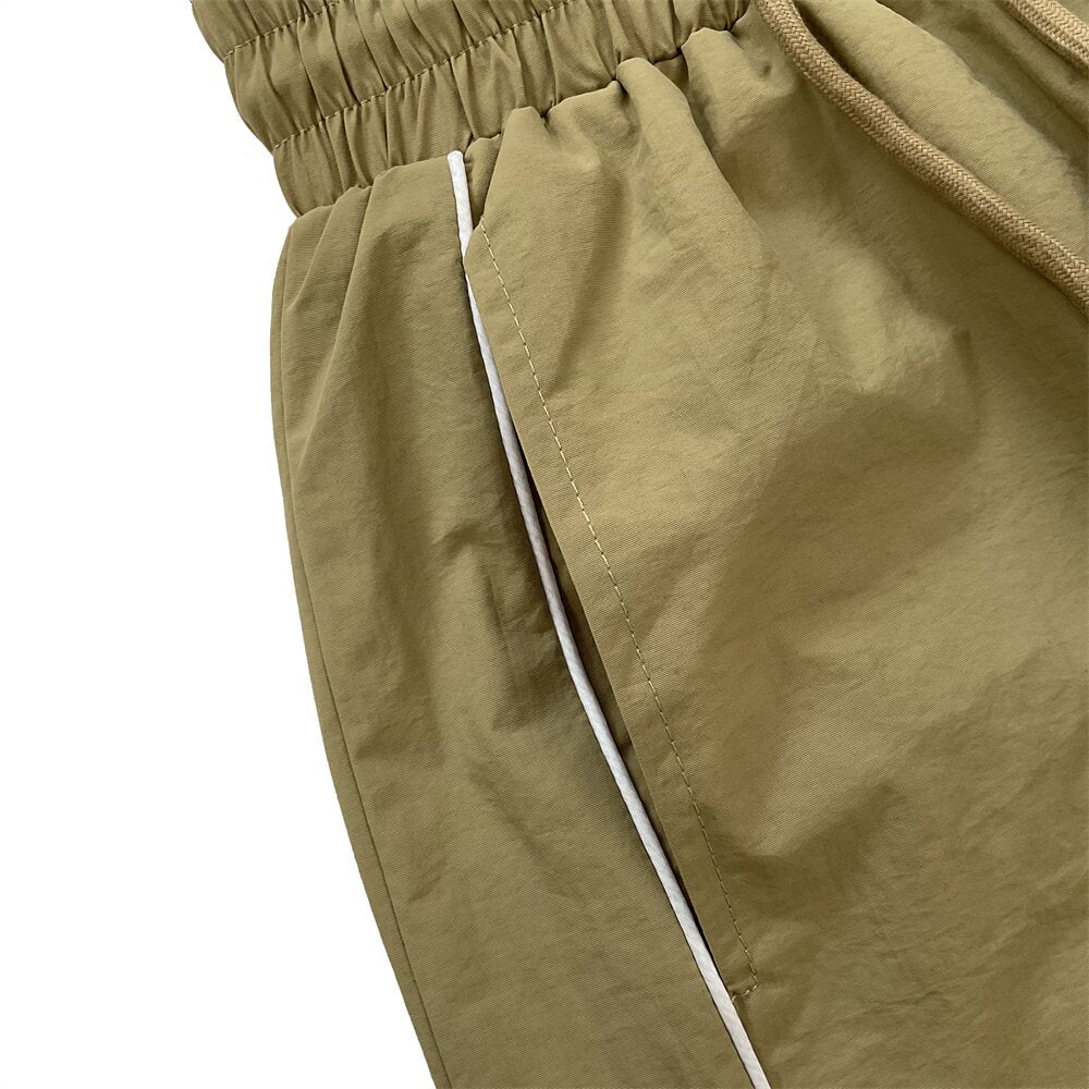 THUG CLUB Nylon Logo Track Shorts