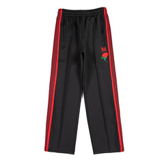 Needles Rose Butterfly Side‑Stripe Track Pants