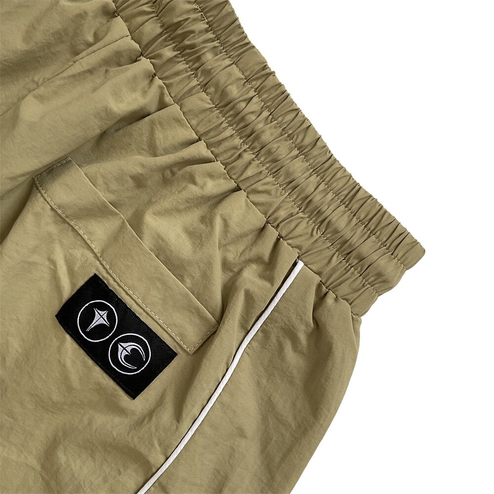 THUG CLUB Nylon Logo Track Shorts