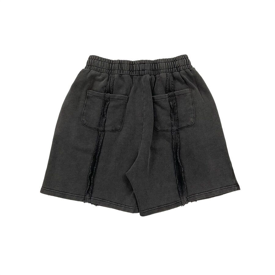 THUG CLUB Washed Loose Drawstring Shorts