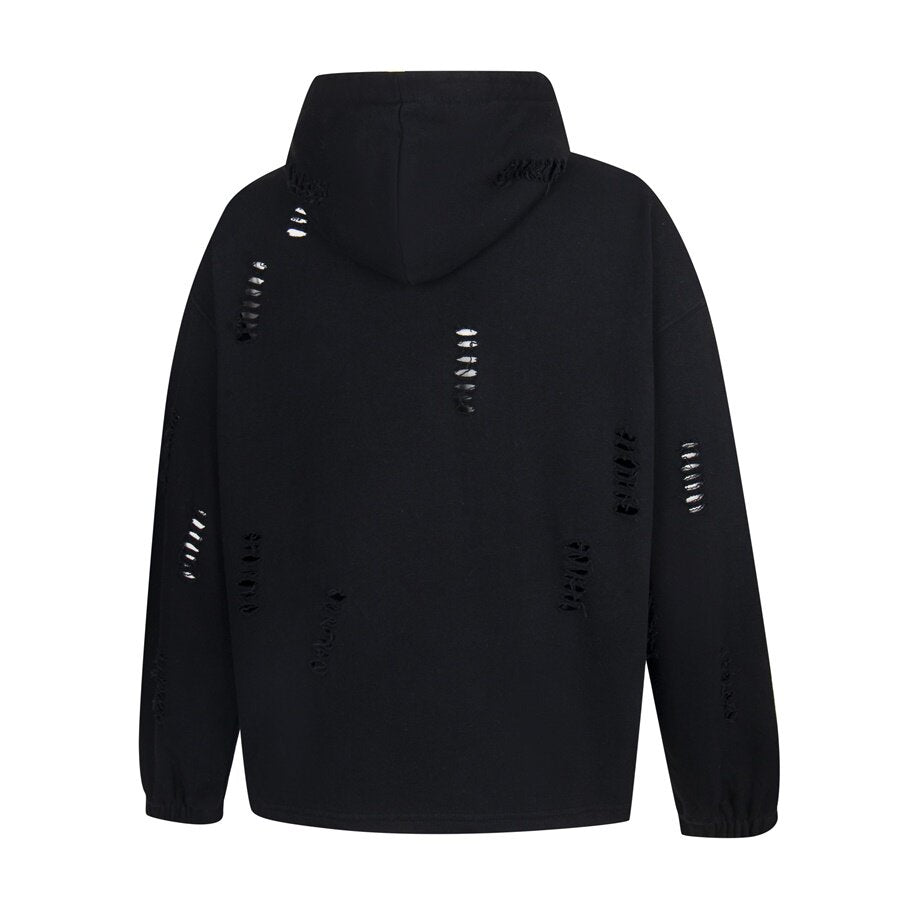 THUG CLUB Horseshoe Distressed Hoodie