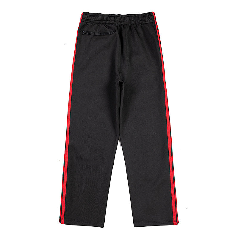 Needles Rose Butterfly Side‑Stripe Track Pants