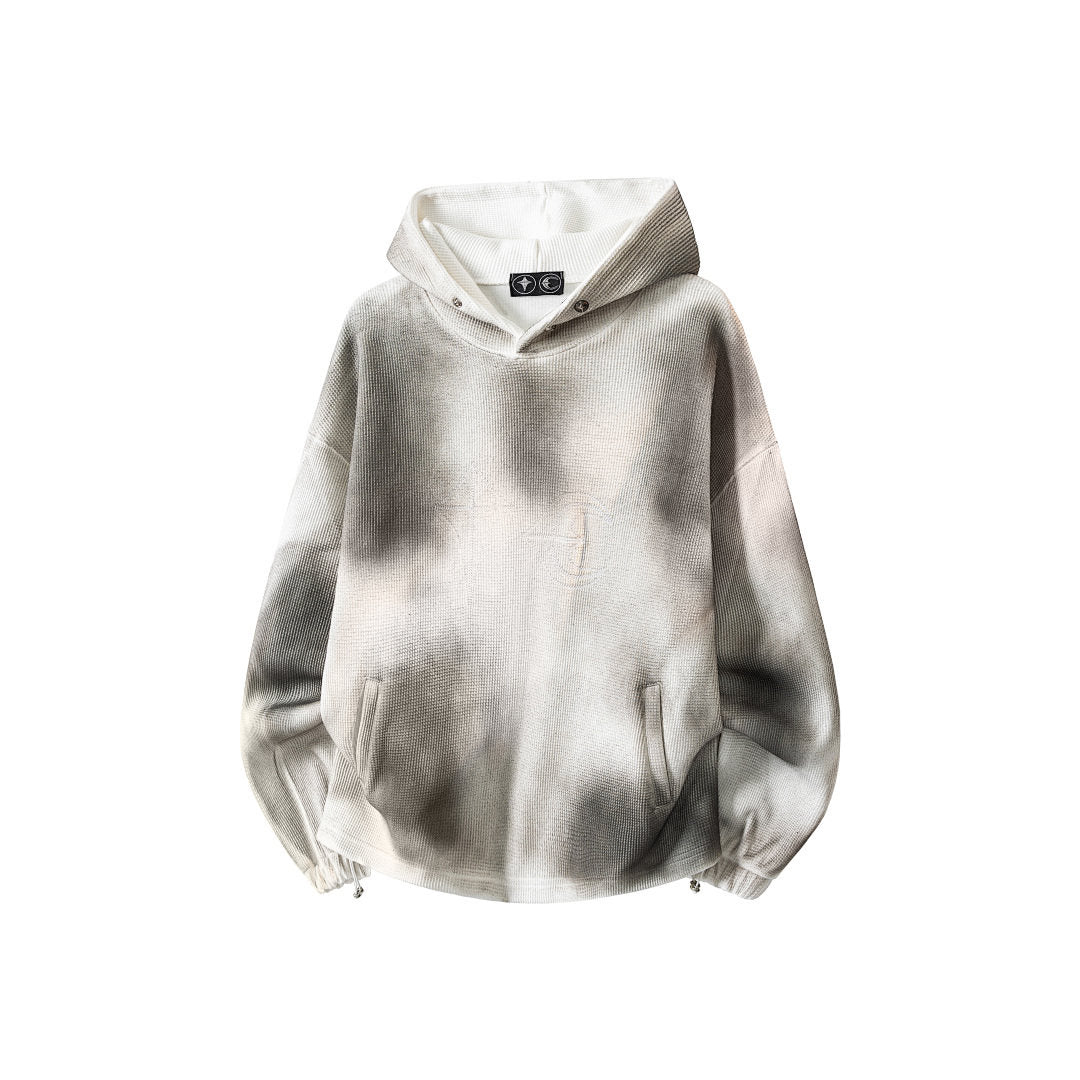 THUG CLUB Waffle‑Knit Gradient Hoodie