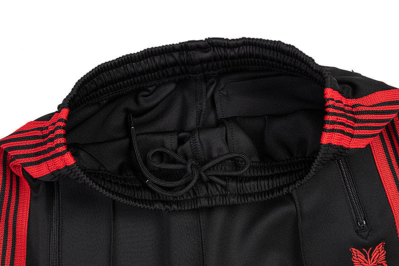 Needles Rose Butterfly Side‑Stripe Track Pants