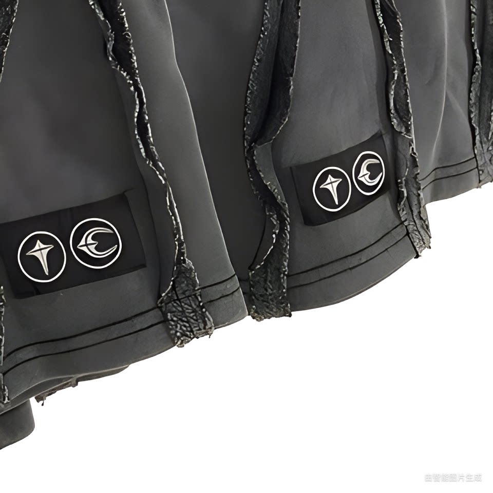 THUG CLUB Raw‑Edge Logo Sweat Shorts