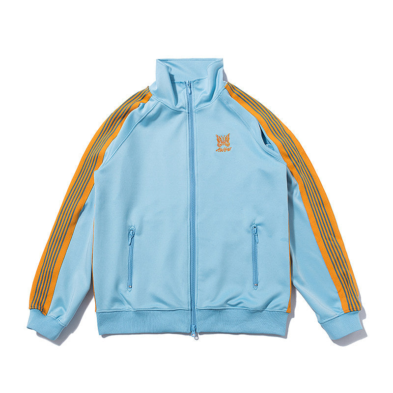 Needles Butterfly Embroidered Zip‑Up Jacket