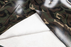 THUG CLUB Camo Spray‑Paint Hoodie