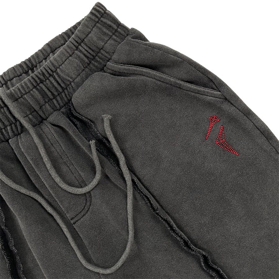 THUG CLUB Washed Loose Drawstring Shorts
