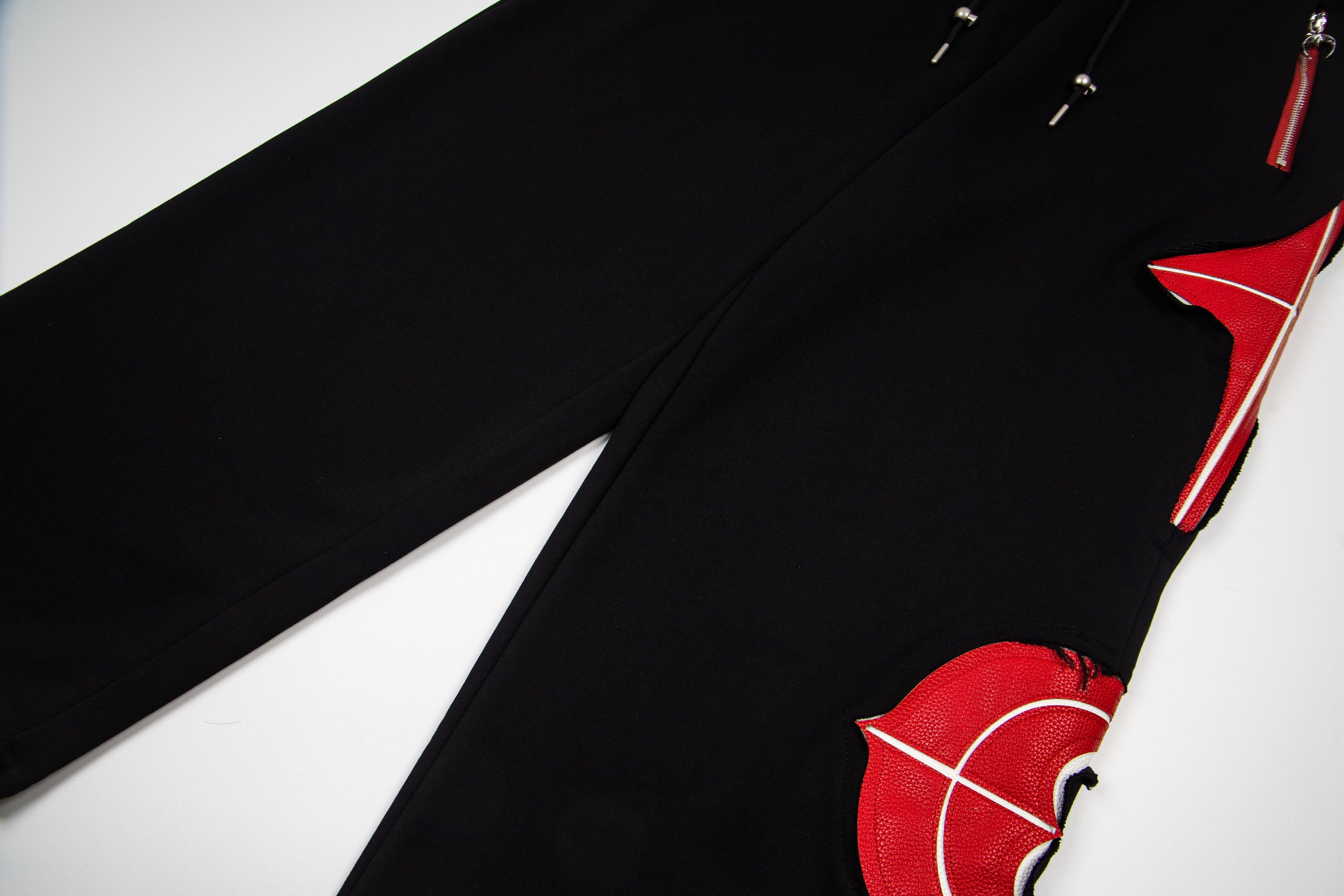 THUG CLUB Patch‑Detail Wide‑Leg Sweat Pants