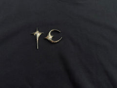 THUG CLUB Metal‑Logo Crewneck Sweatshirt