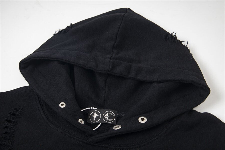 THUG CLUB Horseshoe Distressed Hoodie