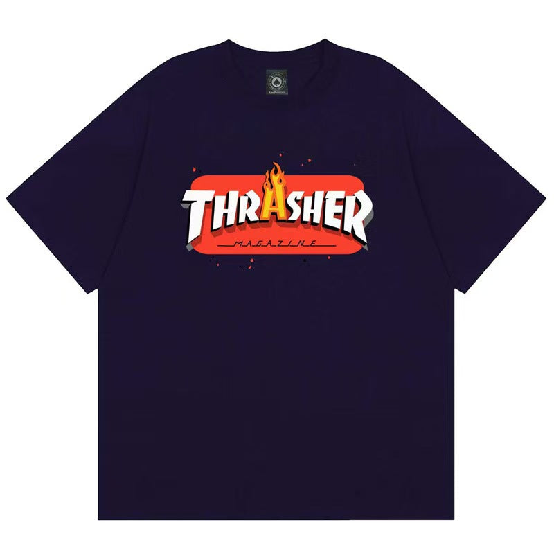 FUEGO T-SHIRT - Navy blue
