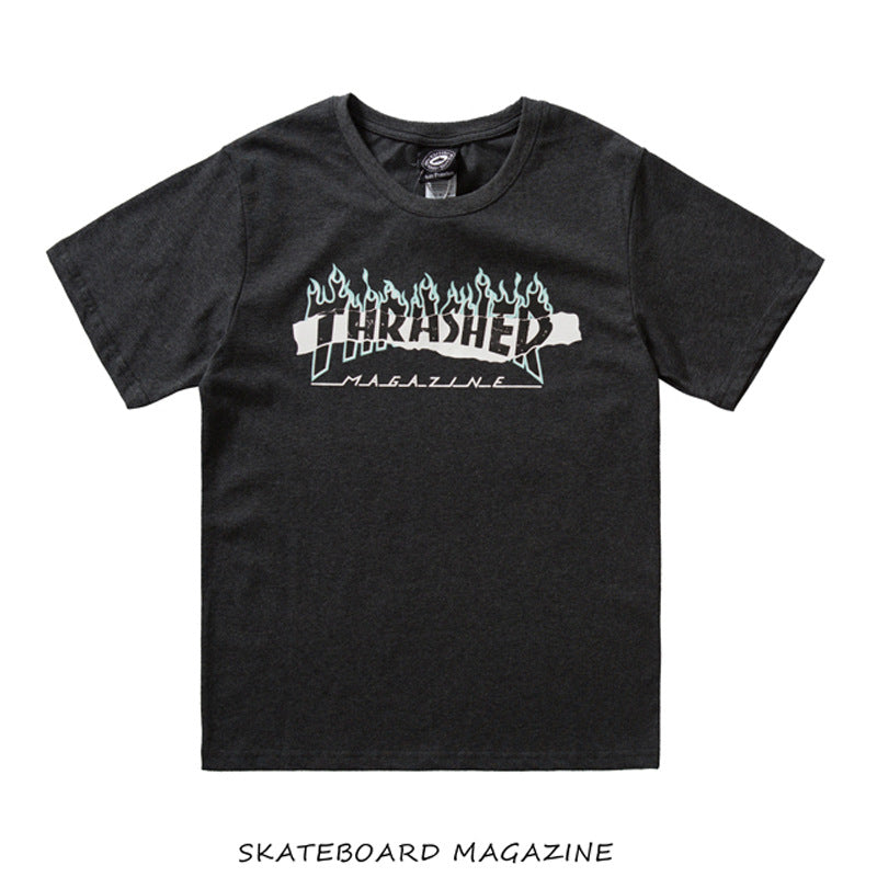 THRASHER  T-SHIRT - black