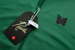 Needles Green Purple‑Stripe Track Jacket