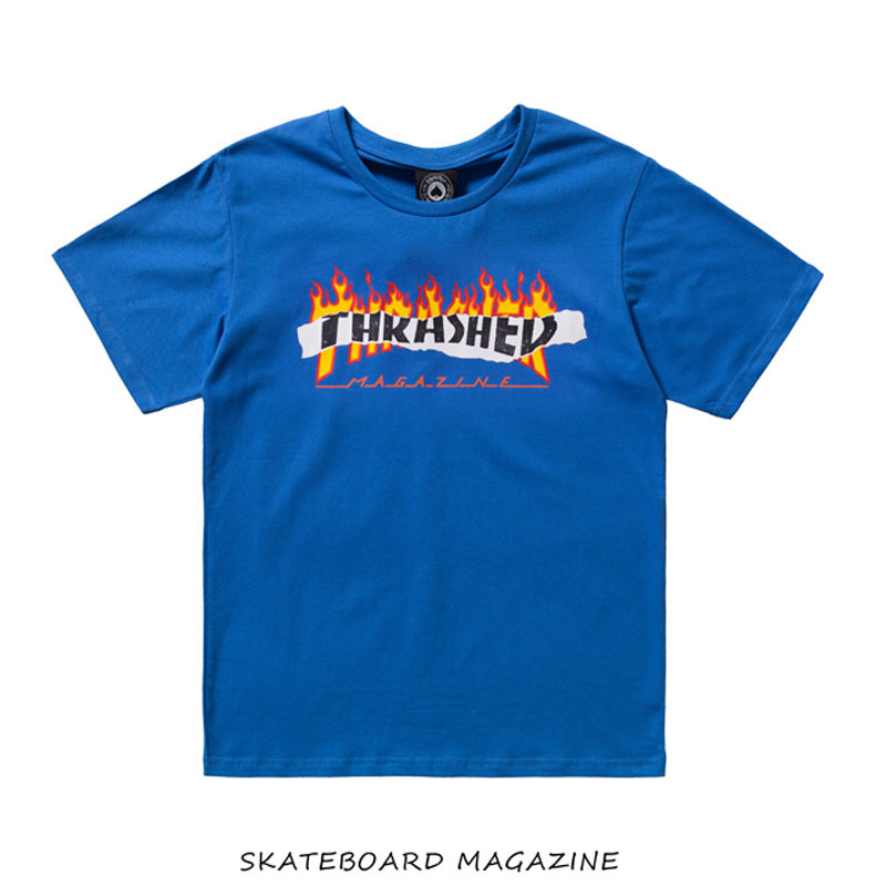 FLAME - TSHIRT - BLUE