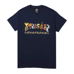 THRASHER  T-SHIRT -navy blue