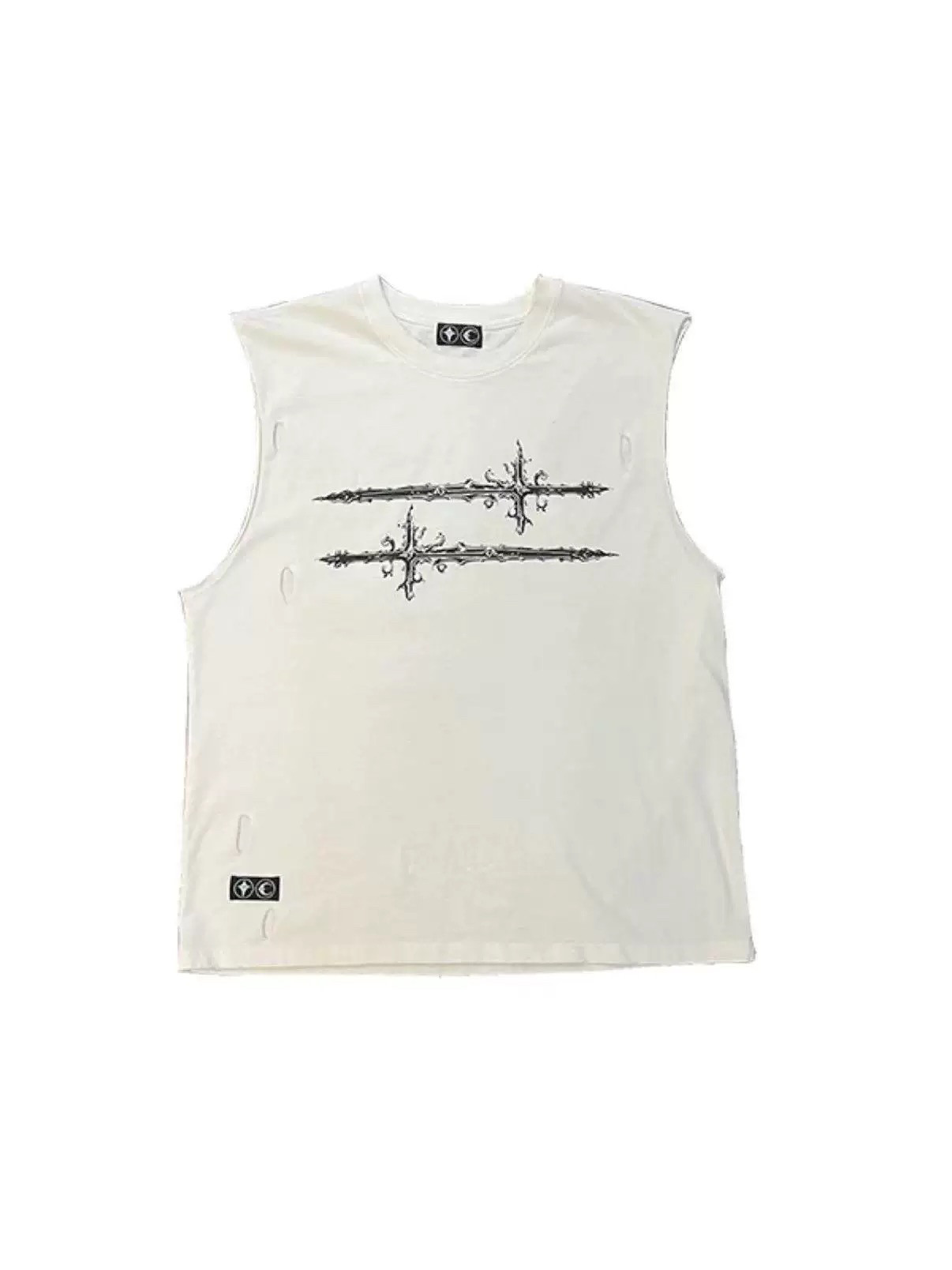 Thug Club Dual‑Sword Distressed Sleeveless Tank