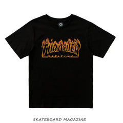 FLAME - TSHIRT- BLACK