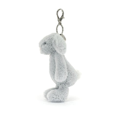 Jellycat Bag Charm Bashful Silver Bunny  18cm