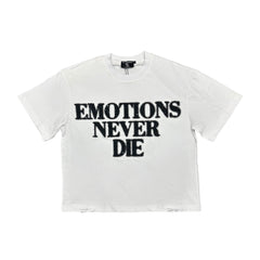 White ‘End’ Rhinestone Tee