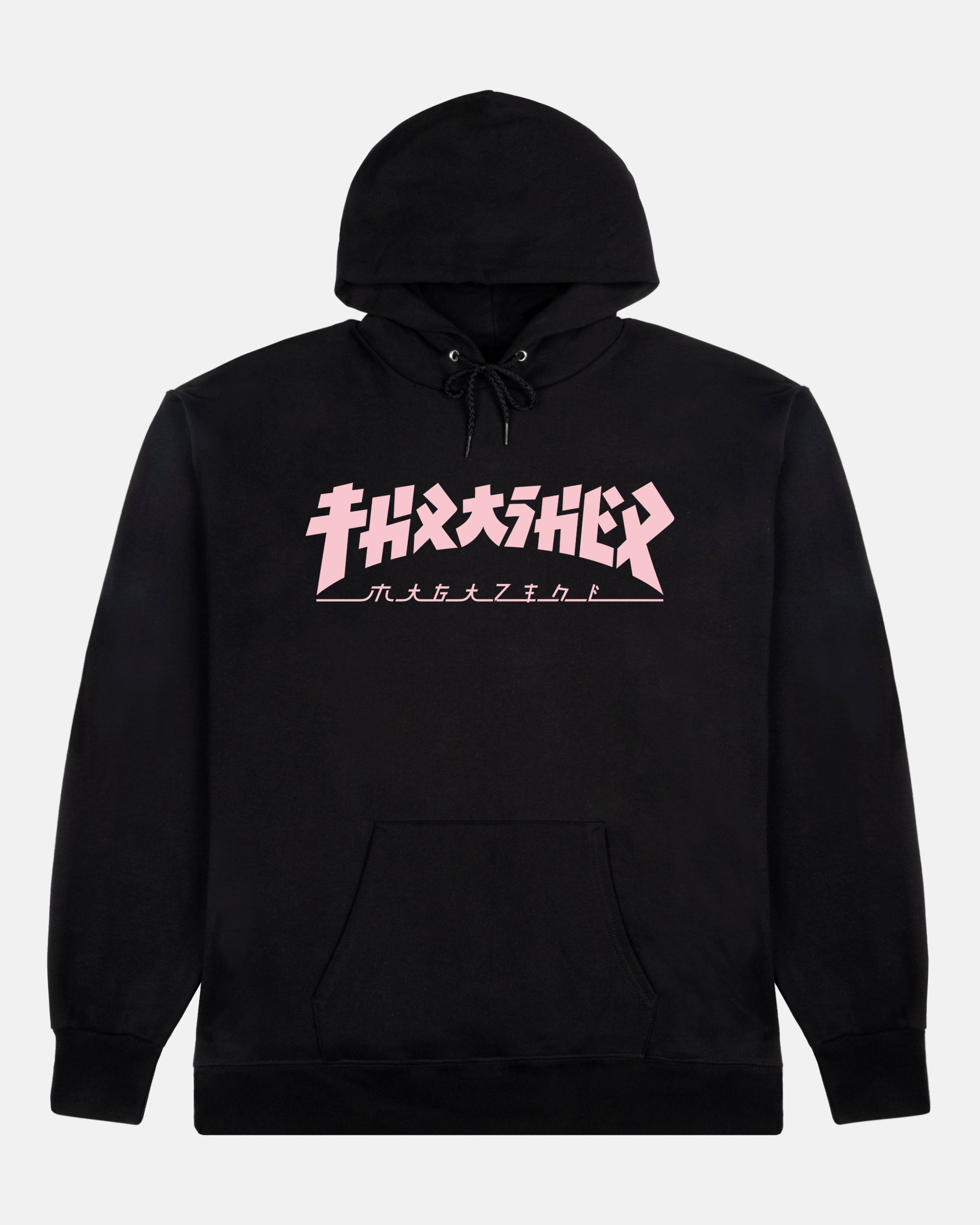 GODZILLA - WOMENS HOODIE - BLACK / PINK