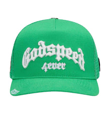 Godspeed Forever Trucker Hat Shamrock Green