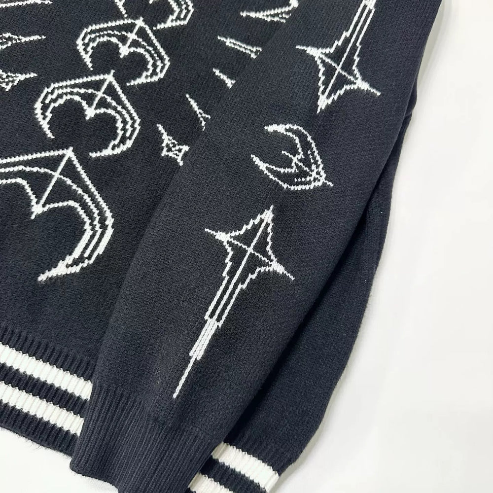 Thug Club 25SS trendy brand thug club new bag heart sand honeycomb knitted loose casual sweater trend