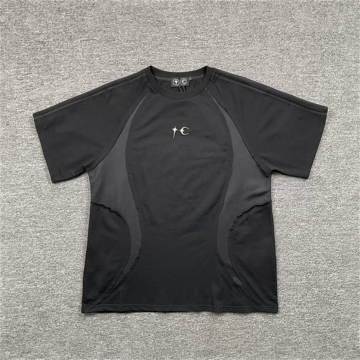 THUG CLUB Patchwork Short-Sleeved T-shirt
