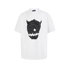 Thug Club Cracked Devil‑Face White Tee