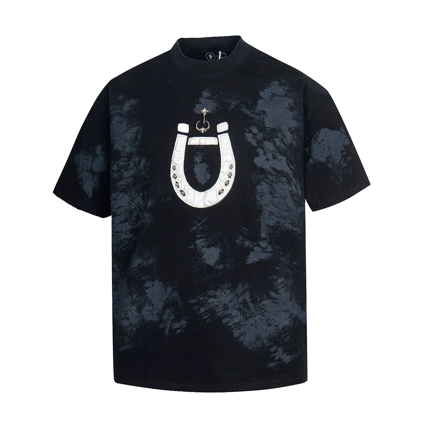 Thug Club Horseshoe Tie‑Dye Black Tee
