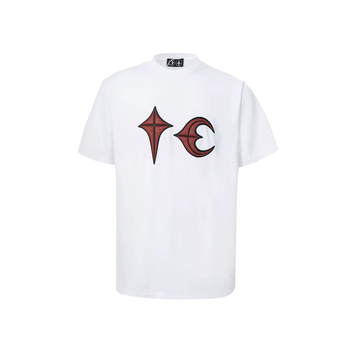 Thug Club Star‑Crescent Embroidered Tee
