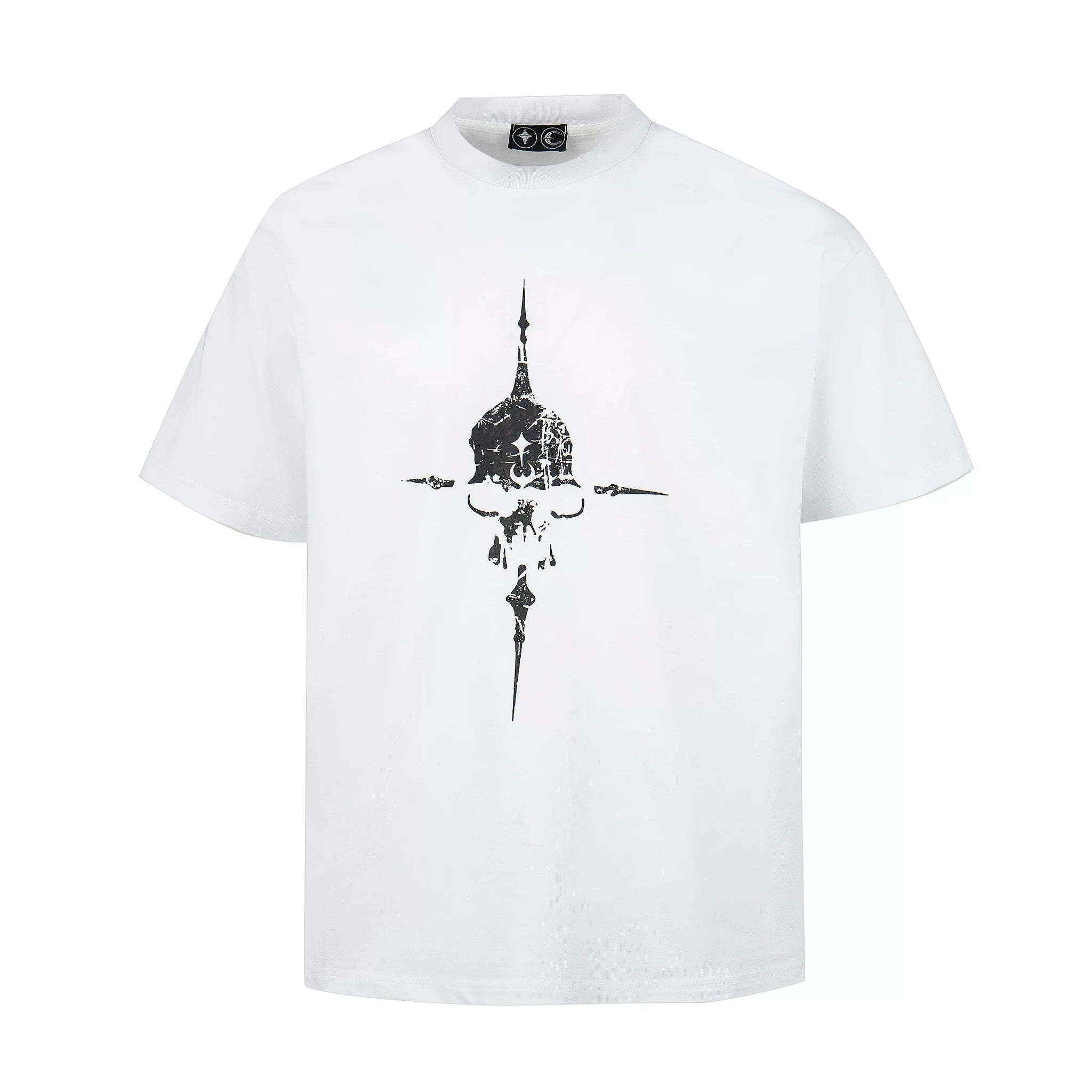 Thug Club Vintage Gothic Skull T‑Shirt
