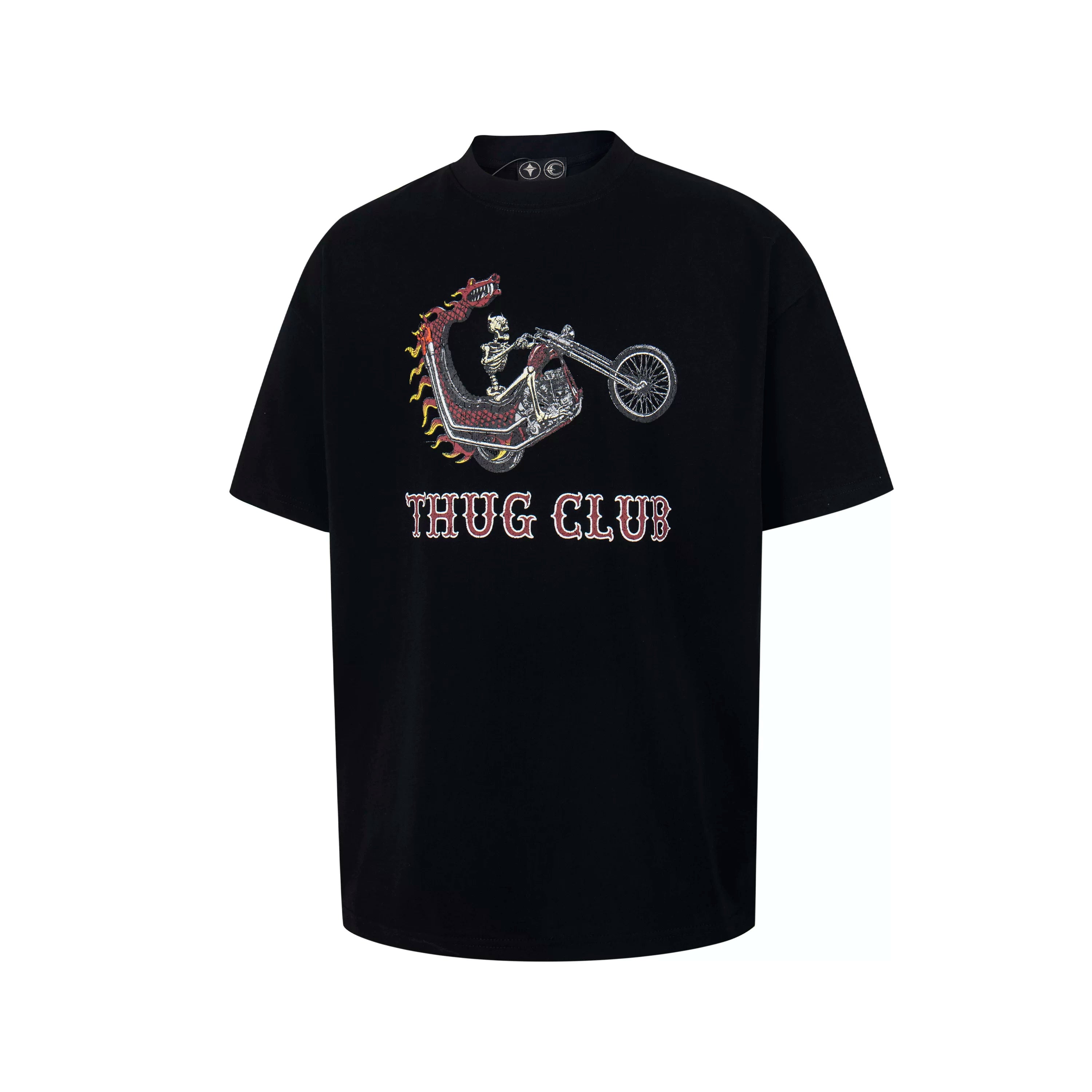 Thug Club Dragon‑Bike Retro Street T‑Shirt